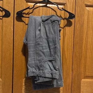 Aeropostale Gray Track Pants with Relaxed Fit and Tapered Cuffs